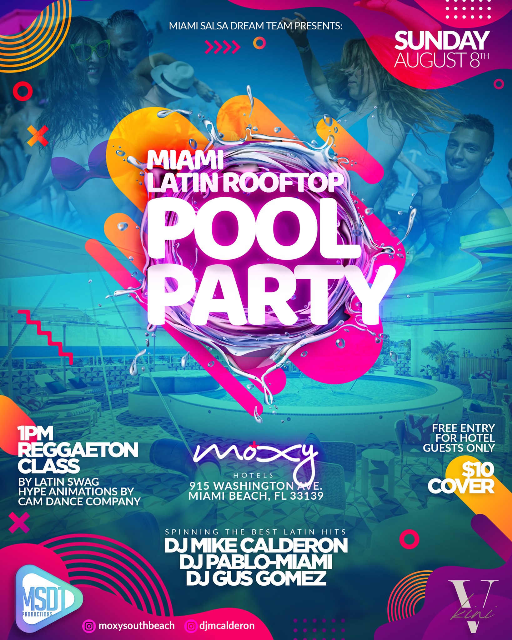 The Miami Latin Rooftop Pool Party South Beach! The Activist Calendar